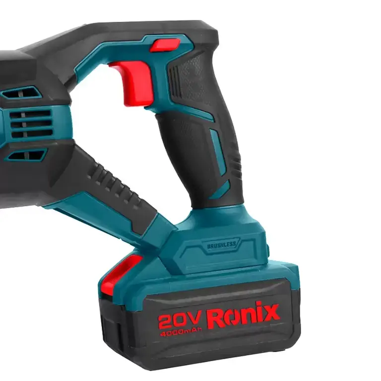 اره افقی‌بر شارژی براش‌لس ۲۰ ولت رونیکس مدل ۸۹۰۴